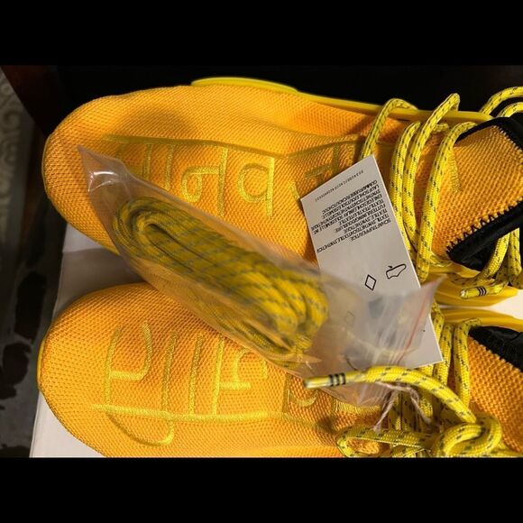 NEW AUTHENTIC ADIDAS NMD HU PHARRELL EXTRA EYE YELLOW MEN SHOE SIZE 8.5  GY0091 - Picture 10 of 11